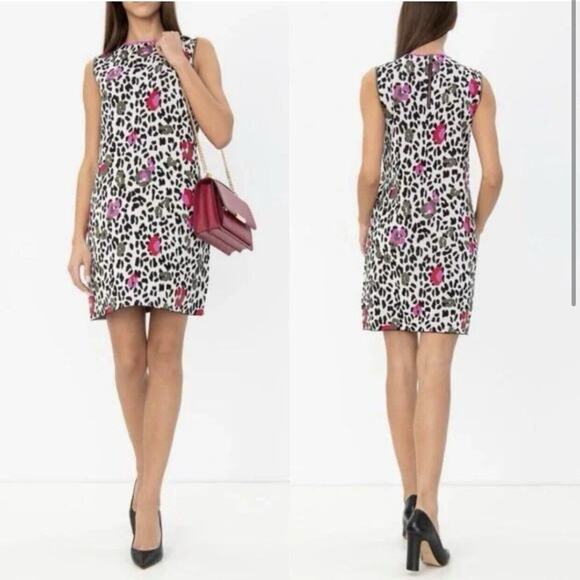 Ted Baker Pheebei Leopard Print Knit Dress US Size 1 (US 4) NWOT - Picture 4 of 11
